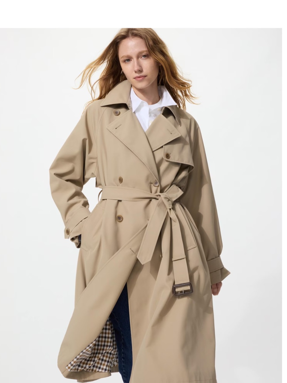 Uniqlo trench coat